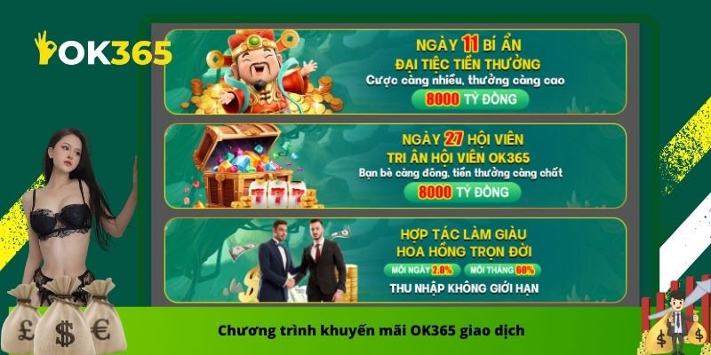 Chương trình khuyến mãi OK365 giao dịch